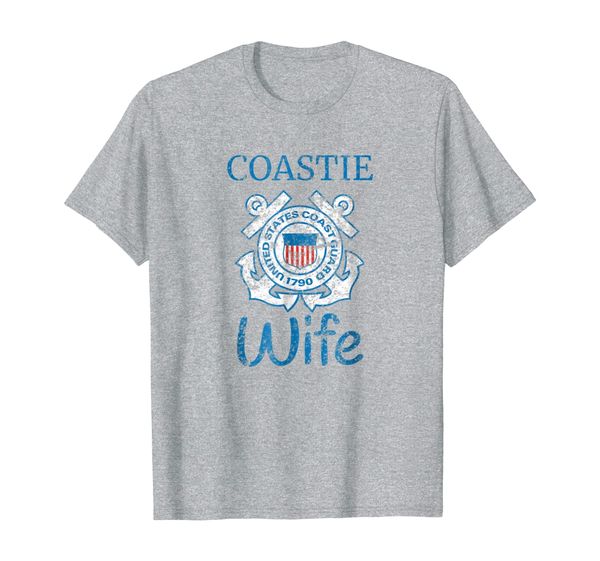 

coastie wife shirt us coast guard t shirt, White;black