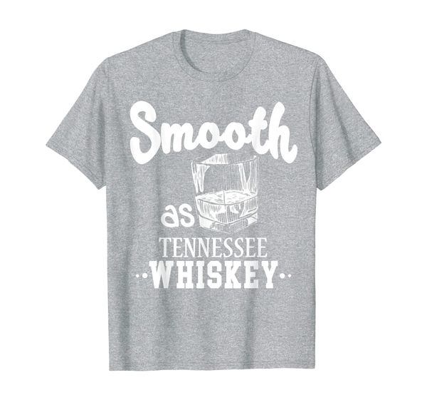

smooth as tennessee whiskey t-shirt, White;black