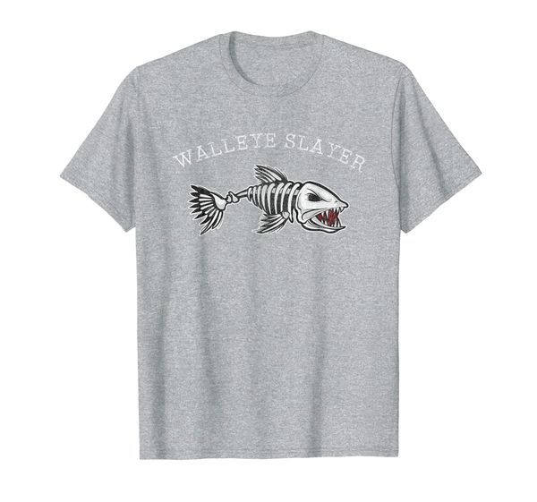 

vintage walleye slayer t-shirt funny walleye fishing tee, White;black