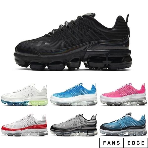 

360 running shoes for men women black iridescent triple white university red gradient upper breathable outdoor trainers sports sneakers
