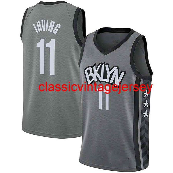 Nova camisa Kyrie Irving Swingman costurada masculina feminina de basquete juvenil tamanho XS-6XL