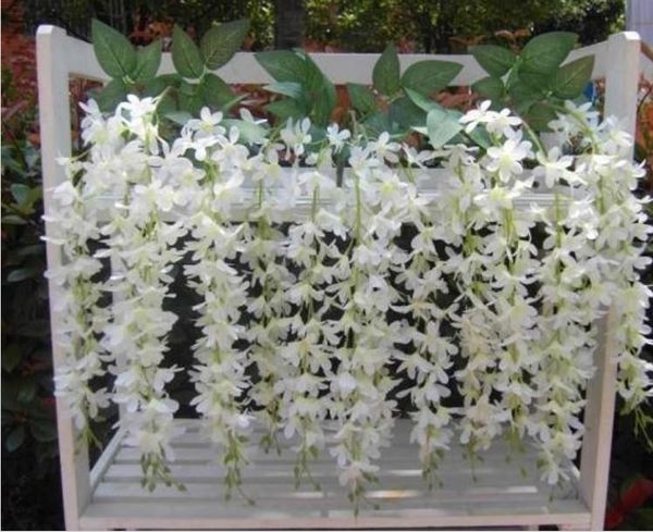 

2021 new wedding decor centerpiece garland artificial wisteria silk flower vine christmas party decorations supplies
