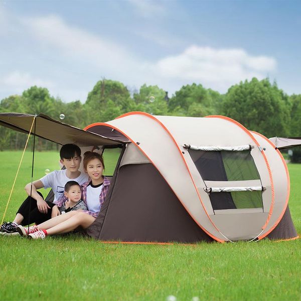 

tents and shelters outdoor camping 3-4 people automatic tent, rainproof boat no need to build