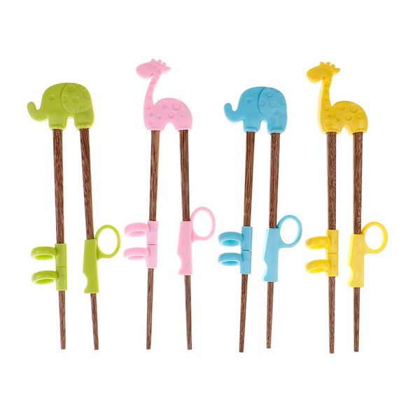 

chopsticks 1 pair/box baby training kids wooden learning reusable