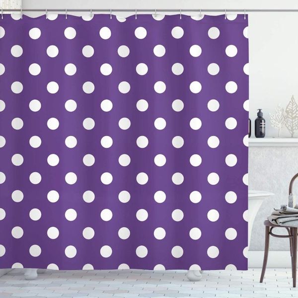 

shower curtains eggplant curtain polish white orderly polka dots and purple background with traditional pattern bathroom decor set