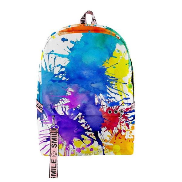 

backpack kawaii youthful school bags colourful tie dye travel 3d print oxford waterproof notebook vogue shoulder backpacks