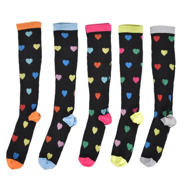 

sports socks 3 pairs women men knee high stockings breathable sweat-absorbent nylon athletic basketball football run, Black