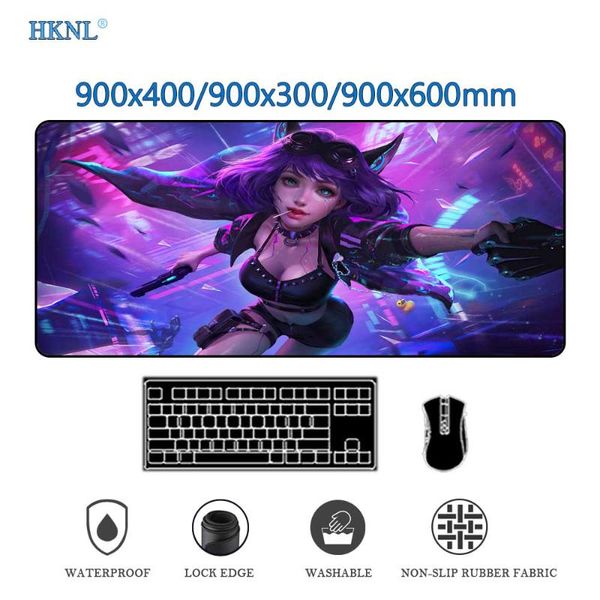 

mouse pads & wrist rests xxl pad purple table mat mousepad xl gaming mats pc gamer rug computer accessories deskmat league of legends 90x40