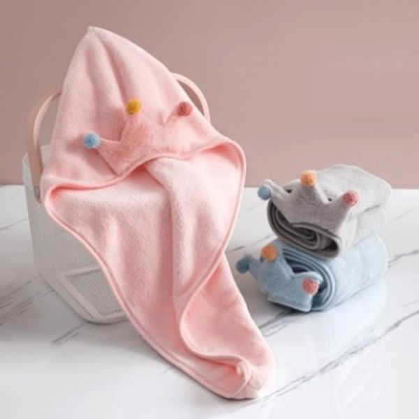 

towel queen dry hair microfiber polyester flannel wisp long curly head bath hand turban for women super absorbent quickly