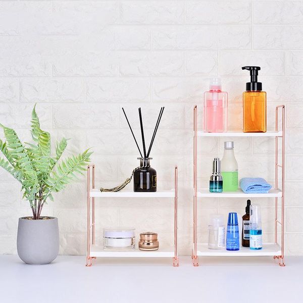 

hooks & rails foldable storage rack for kitchen toilet 2/3 layer floor type bathroom shelfwrought iron shampoo spice shelves