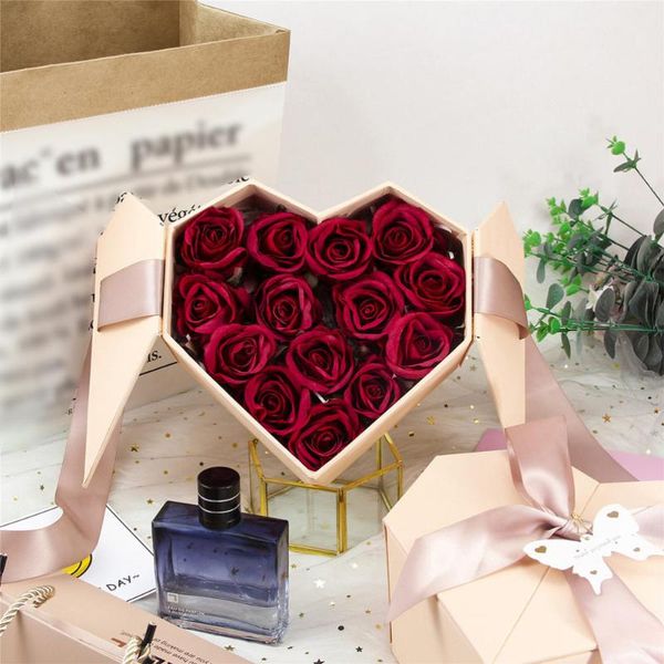 

gift wrap 1pc heart shaped box creative christmas present case candy )