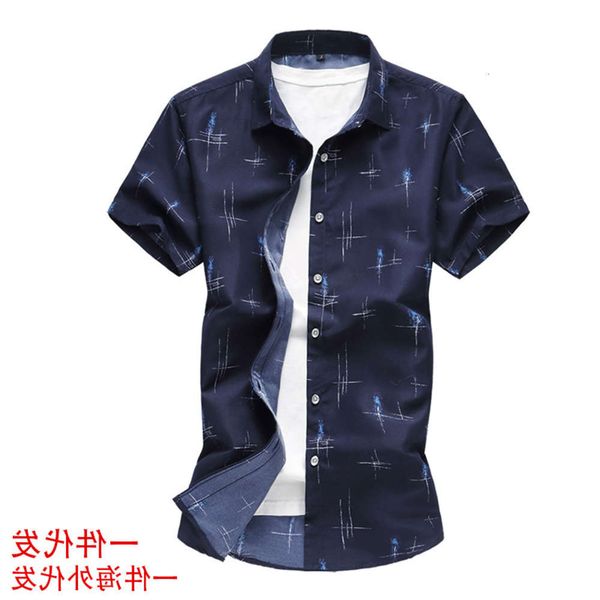 

dresses men's line casual short sleeve shirt in summer, White;black