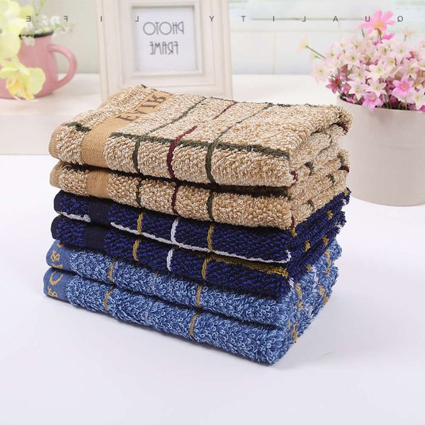 

thickened 32 strand plaid cotton square towel handkerchief 35 * 35cm, White