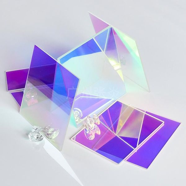 

greeting cards rainbow clear acrylic place for wedding blank round table seating mirror name card parties guest tag