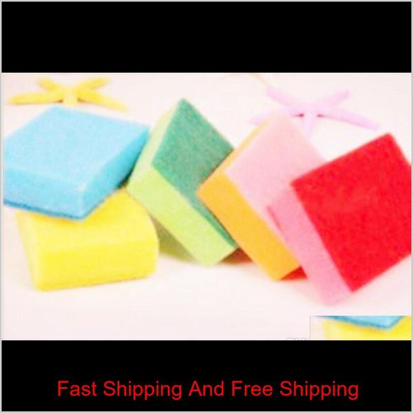 

novelty households cleaning tools colorful cleaning brush for dish pan 10 pcs/lot pot kitchen magic sponge br qylupc five2010