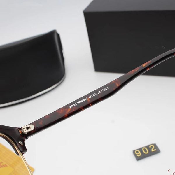 

2021 vue 902 femme clear vintage glasses lens brand eyeglasses frame lunette half new de tr90 srgof, White;black