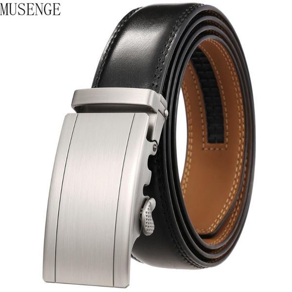 

belts male automatic buckle for men authentic girdle trend men's leather ceinture fashion designer jeans belt ly25-1069-2t, Black;brown