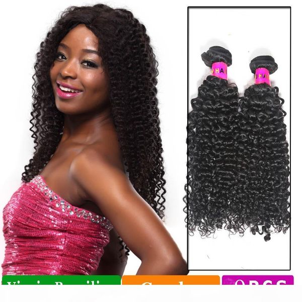 

9a brazilian afro kinky curly hair bundles mink brazilian curly virgin human hair extensions afro kinky curly weaves xbl hair, Black