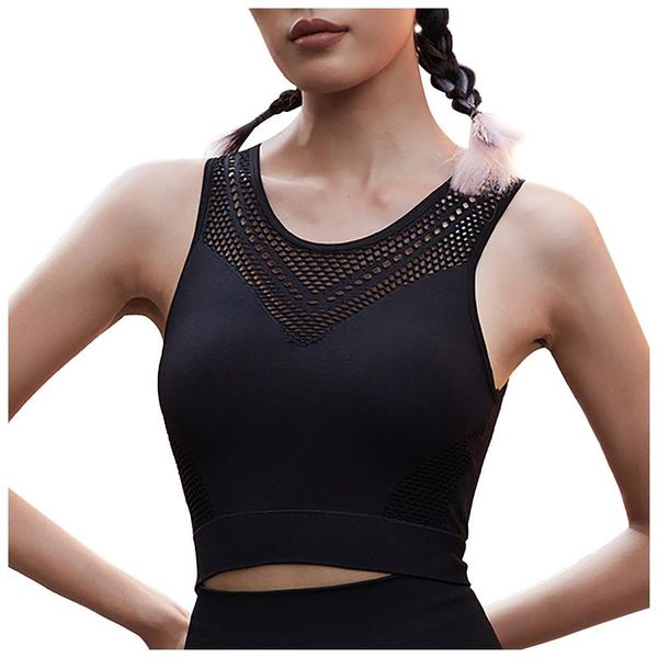 

women quick-drying sports bras padded wrapped chest exercise yoga shirts breathable running fitness gym tube vest top, White;red