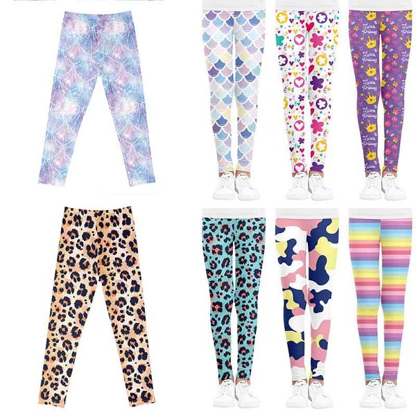 

girls leggings stockings double needles ninth high waist warm pure cotton bottom socks and pants 0-6t, Blue