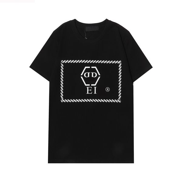 

2021 fashion mens t shirt summer short sleeve european american 3d printing t-shirt men women couples casual clothes large size s-xxl3#22, White;black