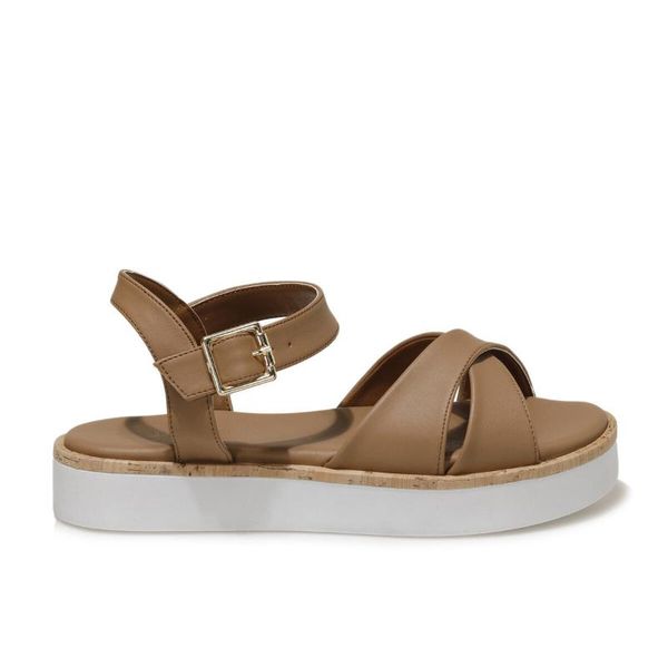 

21s-0771fx beige women 's wedges sandals, Black