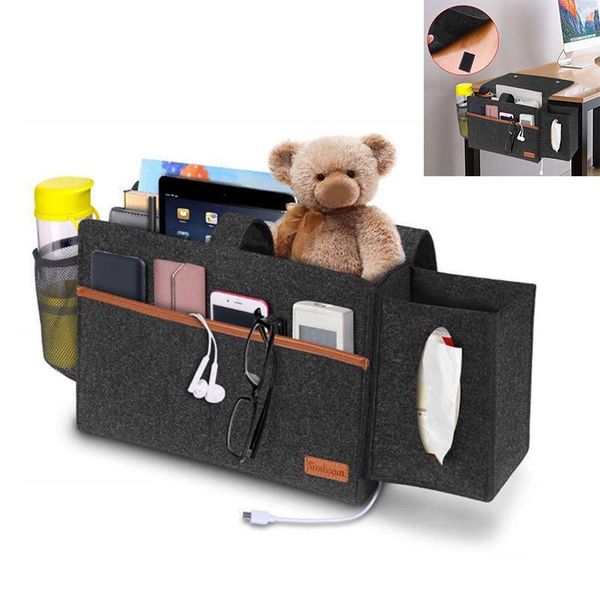 

storage bags home felt bag student dormitory bedside sundries non slip sofa hanging with tissue box