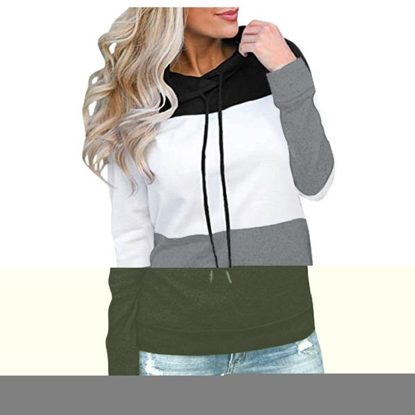 

women's hoodies & sweatshirts oversize striped print sweatshirt kawaii women clothes hoody female itself winter full sleeve, Black