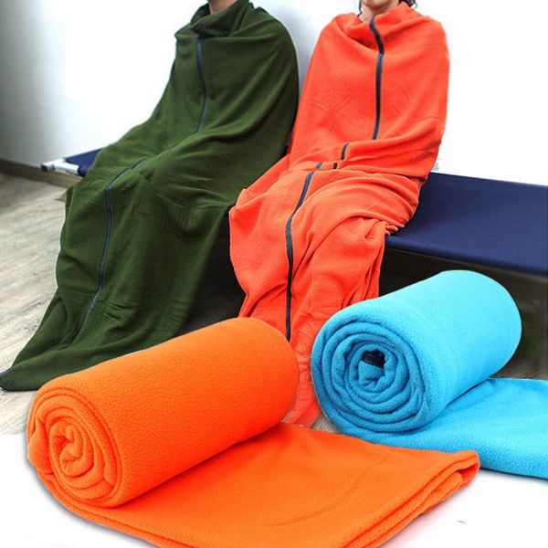

sleeping bags sport outcoat camping tent bed warm fleece plus single sleep envelope liner slaapzak