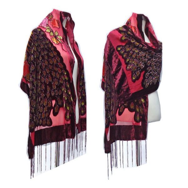 

scarves luxury peacock velvet scarf wrapped women fashion black shawl ponchos spring autumn bandanas, Blue;gray