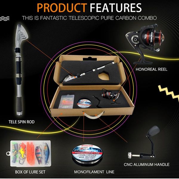 

3.0m casting fishing feeder rod combo portable fishing spinning reel carp bass pike full kit winter goods