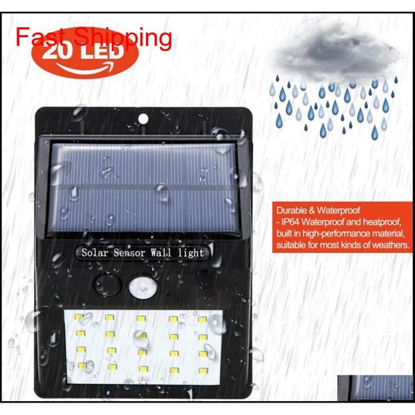 

20 led solar power spot light motion sensor outdoor garden wall light jllwvk network2010