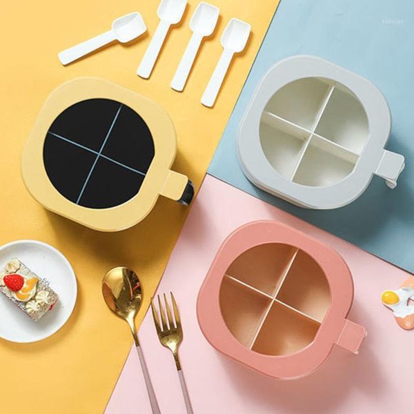 

storage bottles & jars four-compartment condiment box salt jar kitchen organizer solid seasoning containers organization supplies