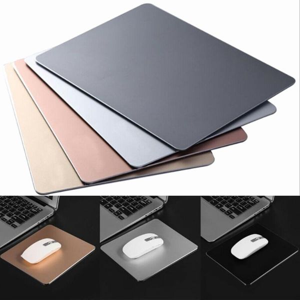 

mouse pads & wrist rests aluminum alloy pad anti-slip mousepad gaming metal mice mat for computer pc lapoffice home g35