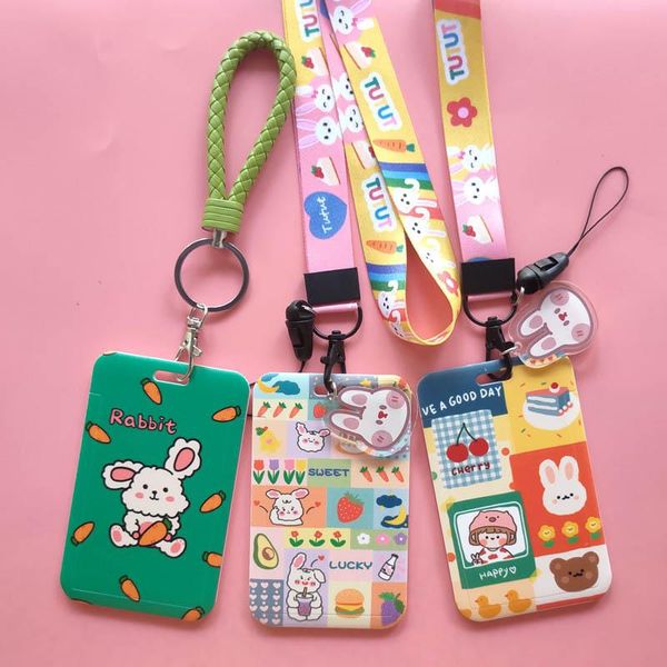 

card holders fashion s lanyard id holder bag student women girls travel bank bus business cover badge, Brown;gray