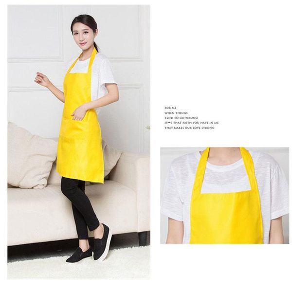 

cooking baking apron reusable convenient solid color apron kitchen restaurant work pinafore women home sleeveless apron ld70909