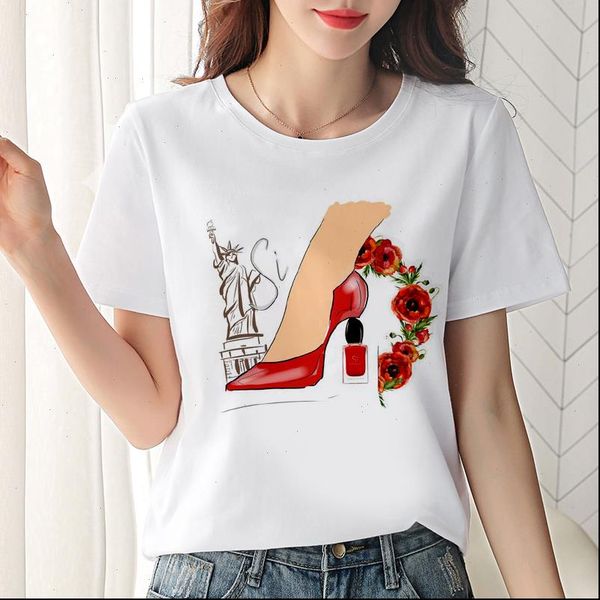 

new womens leisure tshirt harajuku legs printing t shirt vogue version streetwear white short sleeve female t shirt