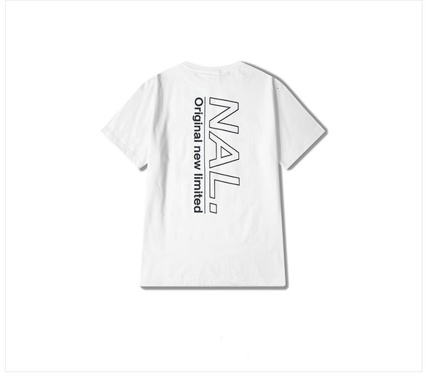 

2021 new tide marca streetwear camisa masculina retro carta nal impresso de manga curta thisrt amantes casal t 0t6k, White