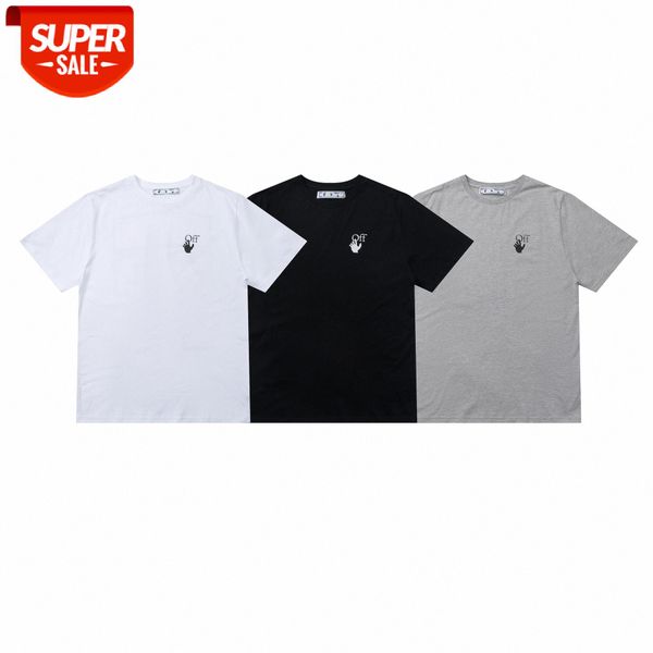 

back printing gradient red arrow short sleeve men and women same batch #cq7j, White;black