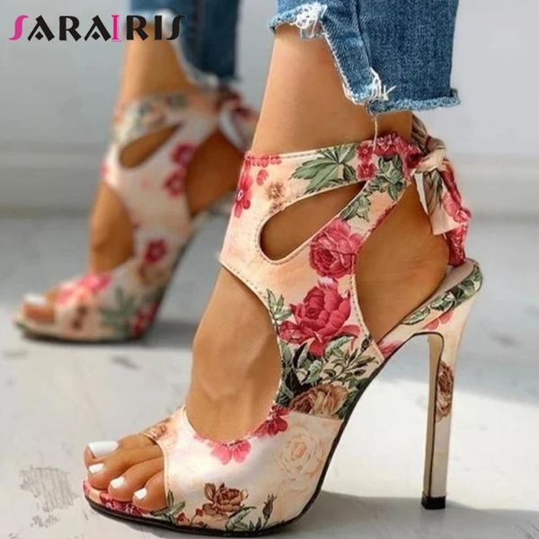 

sandals sarairis mixed color lace up open toe women butterfly knot mature design ladies shoes, Black