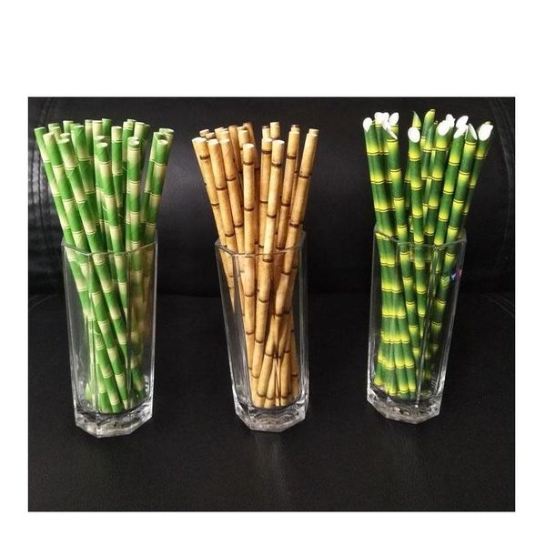 

eco-friendly 19.5cm disposable bubble tea thick bamboo juice drinking straws milk straw birthday w jlluez warmslove