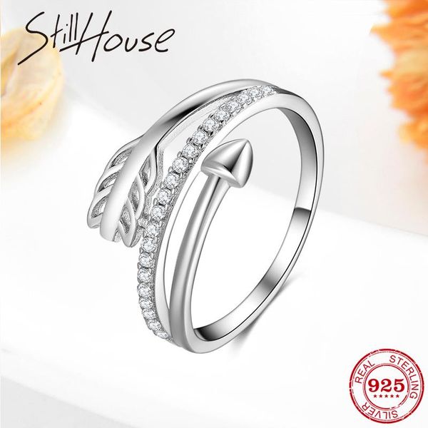 

cluster rings genuine 925 sterling silver cupid's arrow round shape beautiful for women making jewelry gift, Golden;silver