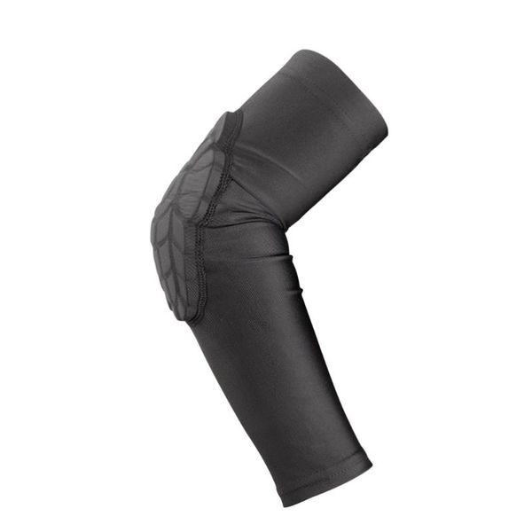 

1pc sports elbow arm guard protective arm support band sleeves pads for basketball sports size ys(single pads fit for 5-6 ye, Black;gray