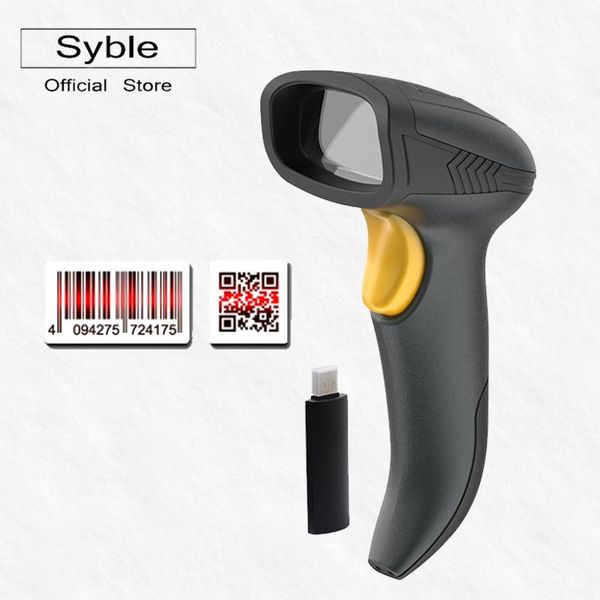 

handheld 2.4ghz wireless barcode scanner 1d 2d qr laser bar code reader for mobile payment xb-6221rb