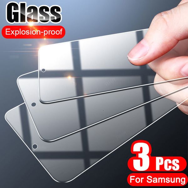 

2021 new 3pcs tempered protective galaxy a51 a71 a50 a70 screen protector glass on for a20e a10 a30 a40 a60 a80 a90 vnyj