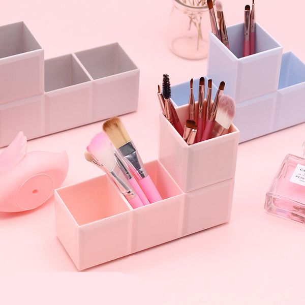 

multifunctional 3-rooster square pencil holder for bureau creative deskplastic pen