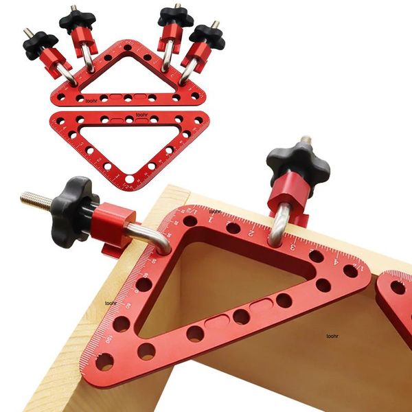 

professional hand tool sets 45/90 degrees aluminium l-shaped auxiliary fixture clip carpenter's square ruler splicing board positioning