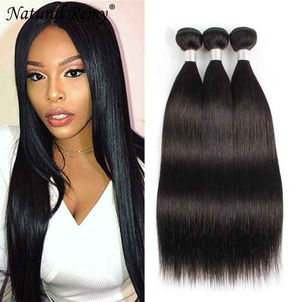 

straight 11a 100% brazilian human hair 3 bundles natural color 8-30inch, Black