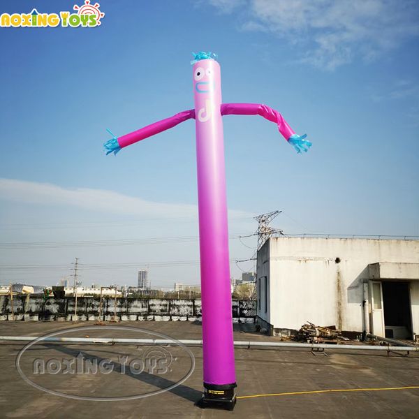 

6m height gradient purple tube guy,inflatable sky air dancer swing human model for outdoor advertising decoration with blower