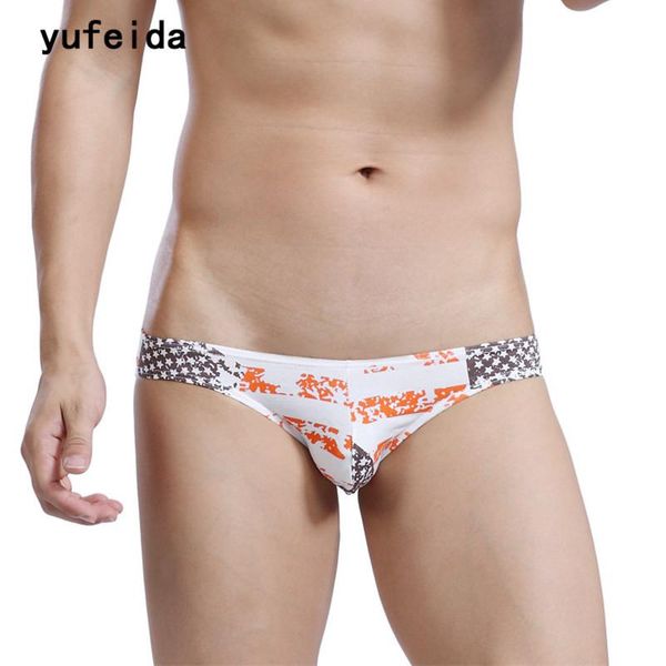 

underpants cotton men briefs underepant printed soft underwear home breathable cueca panties bikini nightwear lingerie, Black;white